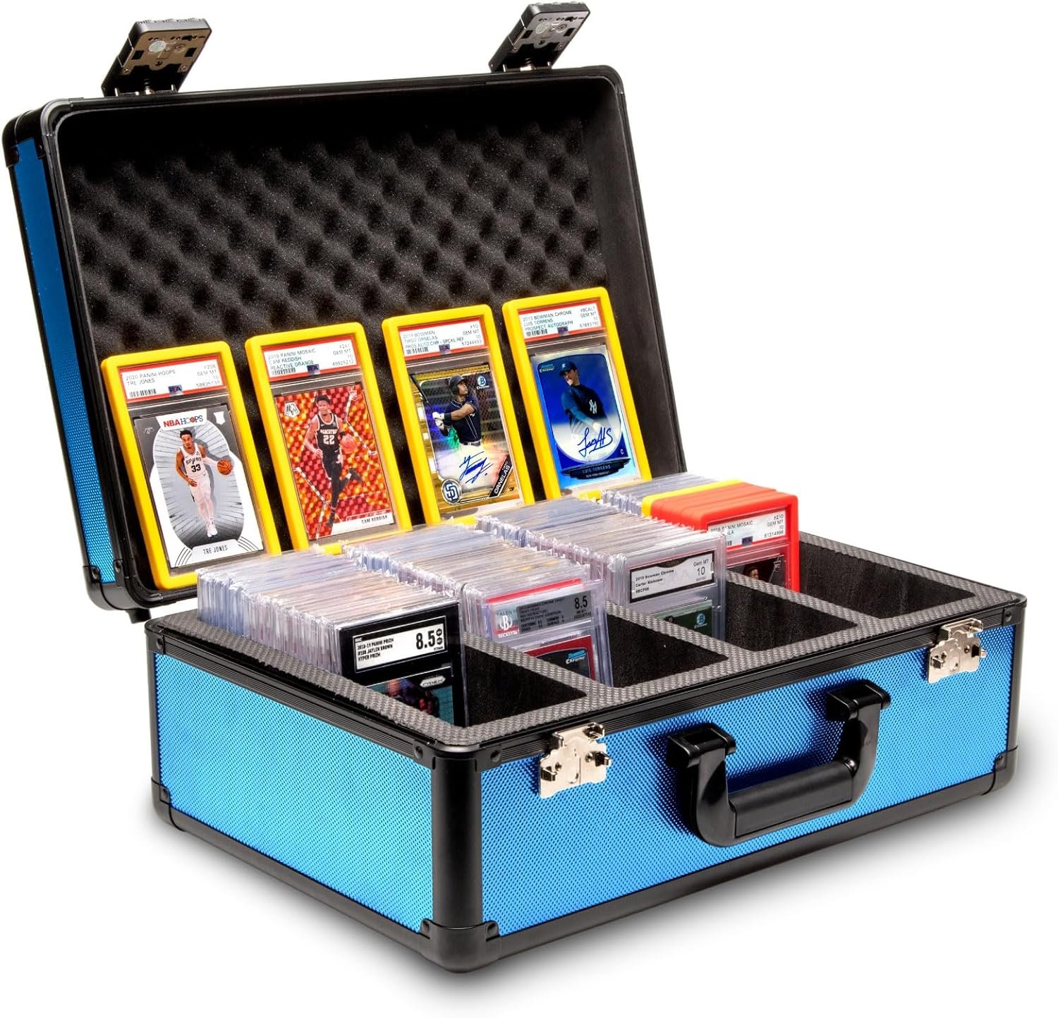 best graded card storage case PREZA (2 row Graded Cards (check the compatibility image for more details) Graded Card Case with Individual